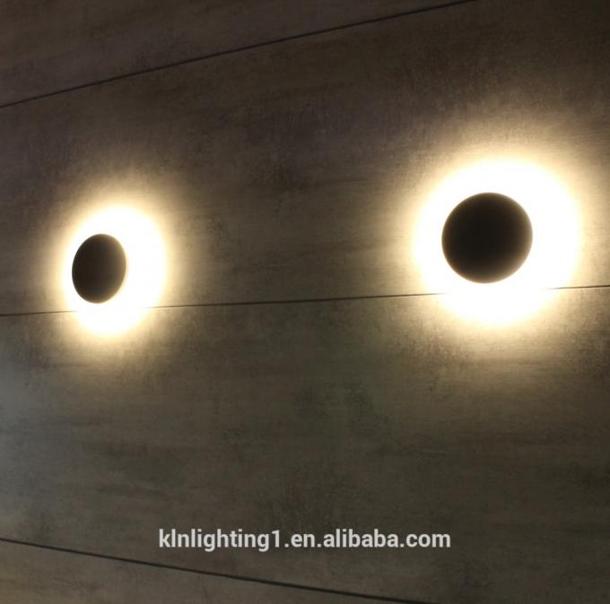 12W aplique al aire libre de la pared de la iluminación de la lámpara impermeable de la ronda LED montado
